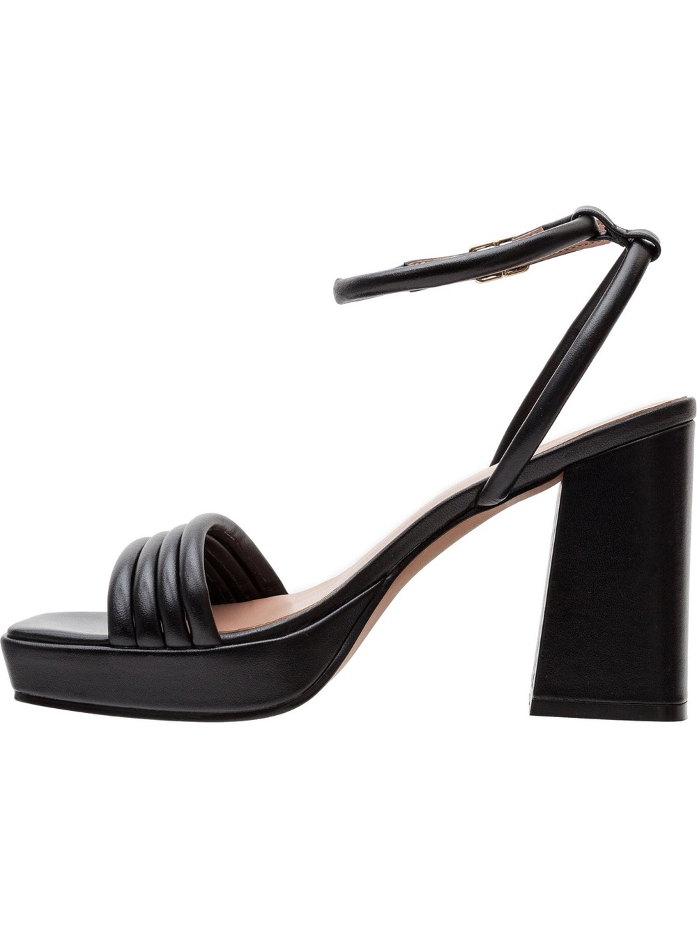 Paolo Black Strappy Block Heel Sandals Size 10 NEW - Picture 9 of 12